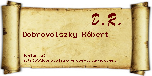 Dobrovolszky Róbert névjegykártya