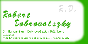 robert dobrovolszky business card